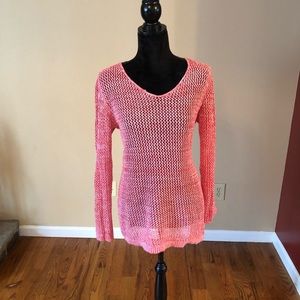 Laura Scott pink sweater